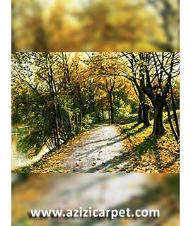نخ و نقشه تابلو فرش پاییز