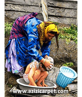 نخ و نقشه استحمام محلی